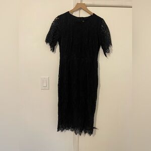 Elegant Black Lace Dress